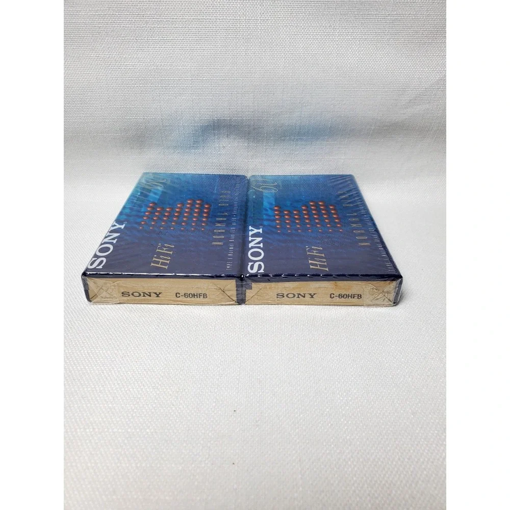 NOS Vintage Sony HF 90 Blank Cassette Tapes Type‎ I Normal Bias Lot of 2 Sealed
